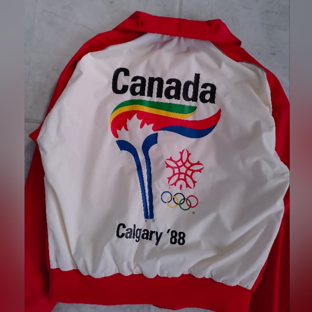 Vintage 1988 Olympics Games Calgary Torch Runner Track Suit - Picture 5 of 13